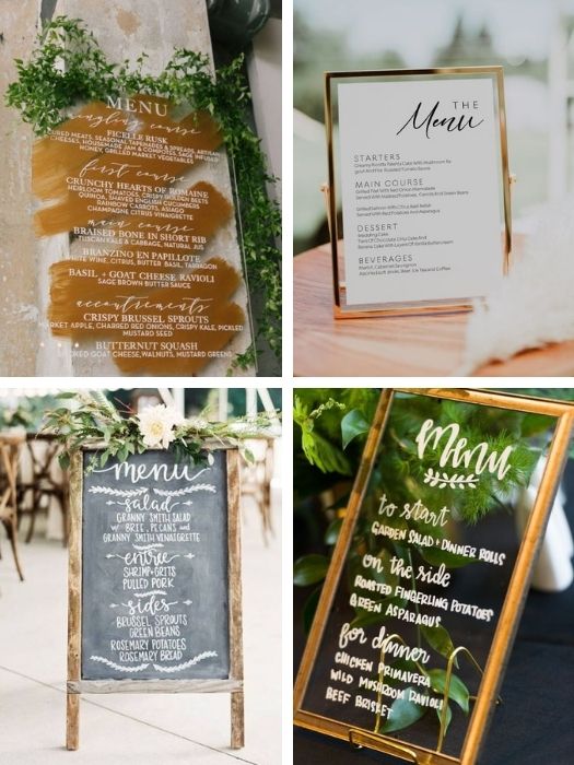 Top 29 Ultimate Wedding Decor Checklist To Get Inspiration 42 Menu Sign For Wedding Decor Ideas