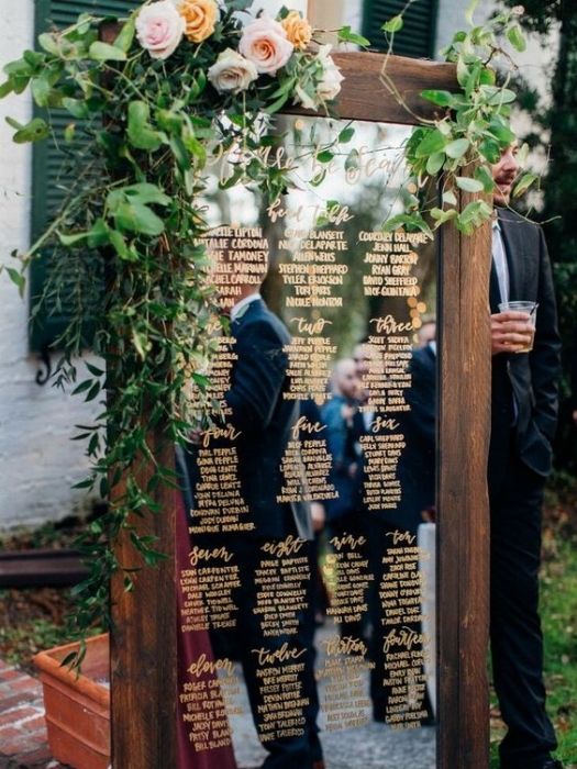 The 37 Best Rose Gold Wedding Decor Ideas On Your Big Day 58 Elegant Wood Sign With Calligraphy For Rose Gold Wedding Theme