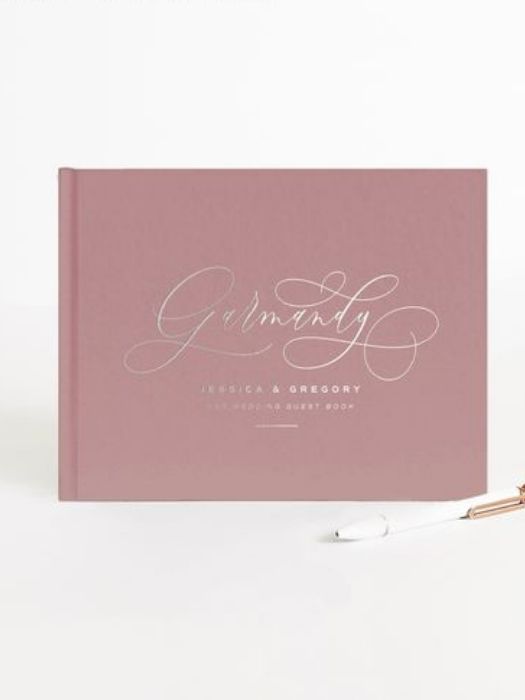 The 37 Best Rose Gold Wedding Decor Ideas On Your Big Day 67 Natural Palette Of Rose Gold Wedding Decor Guest Book