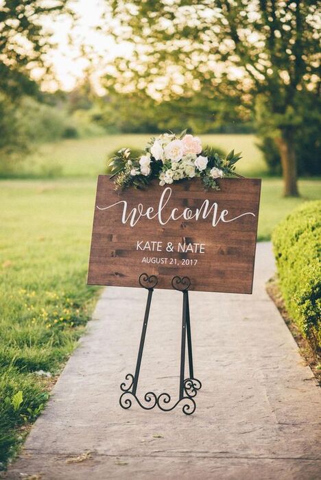 Top 26 Best Rustic Wedding Decorations Idea To Nail Your Day 7 Welcome Sign Decorations For Rustic Wedding Theme