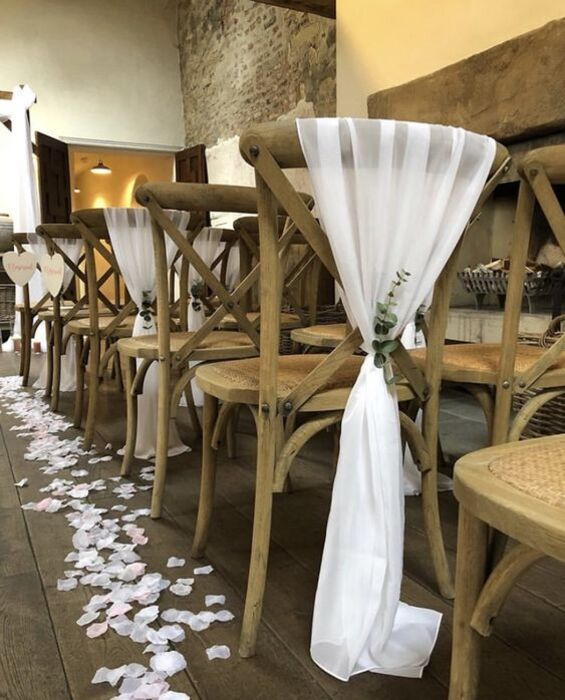 Top 26 Best Rustic Wedding Decorations Idea To Nail Your Day 24 Simple Chair Back Flowers For Rustic Wedding Decorations