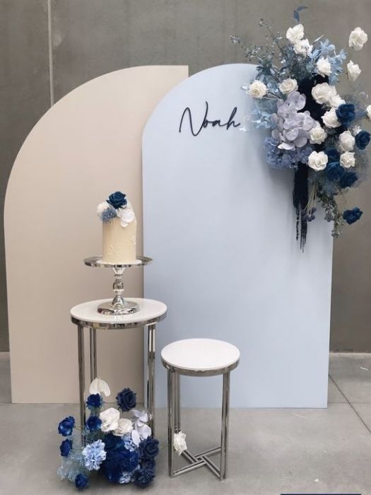 Best 28 The Dusty Blue Wedding Decor Ideas & Inspiration 52 Curvilinear Welcome Sign For Wedding Dusty Blue Decor