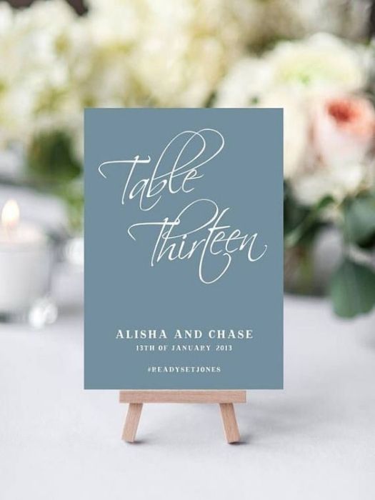 Best 28 The Dusty Blue Wedding Decor Ideas & Inspiration 72 Classical Dusty Blue Wedding Ideas Table Numbers