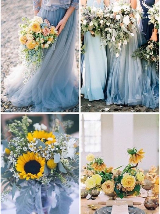 Best 28 The Dusty Blue Wedding Decor Ideas & Inspiration 78 Marigold and Dusty Blue Wedding Decor