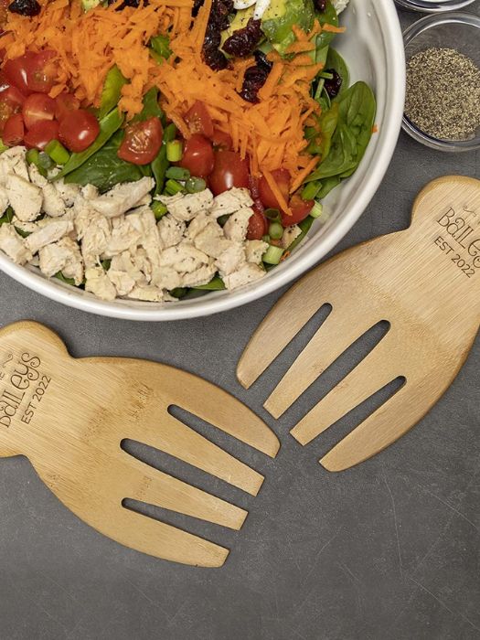43 Easy DIY Wedding Gifts For Any Couples That You Can Make 9 Custom Hand-Lettered Salad Utensils