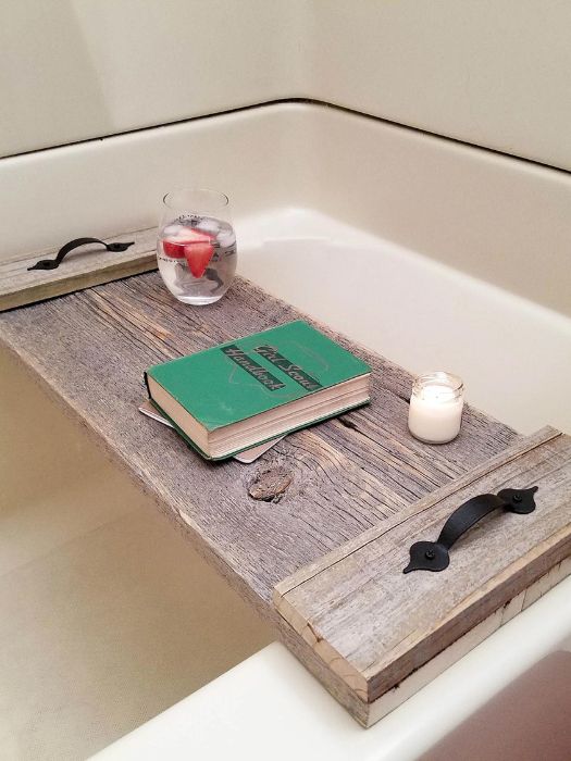 43 Easy DIY Wedding Gifts For Any Couples That You Can Make 12 DIY Bathtub Tray