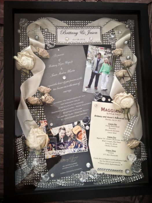 43 Easy DIY Wedding Gifts For Any Couples That You Can Make 14 Wedding DIY Shadow Box Frame