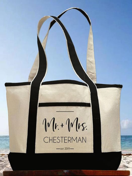 43 Easy DIY Wedding Gifts For Any Couples That You Can Make 37 DIY For Bride Canvas Tote