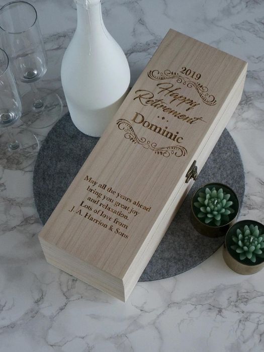 43 Easy DIY Wedding Gifts For Any Couples That You Can Make 42 Wine Bottle Rustic With Custom Box