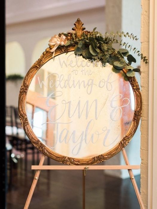 39 Charming Farmhouse Wedding Decor Ideas For Your Big Day 14 Farmhouse Wedding Decor Bronze Welcome Sign