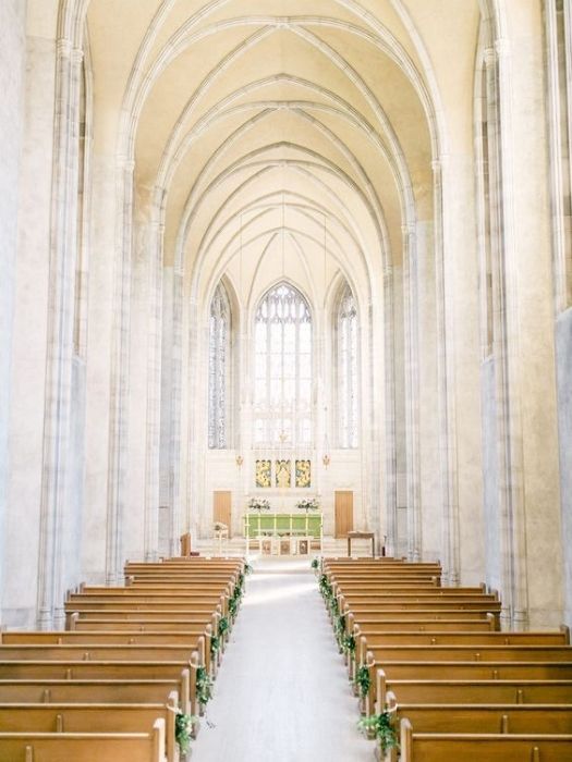 Top 42 Best Minimalist Wedding Decor To Celebrate Your Day 51 A Light-Filled Chapel For Minimalist Wedding Decor