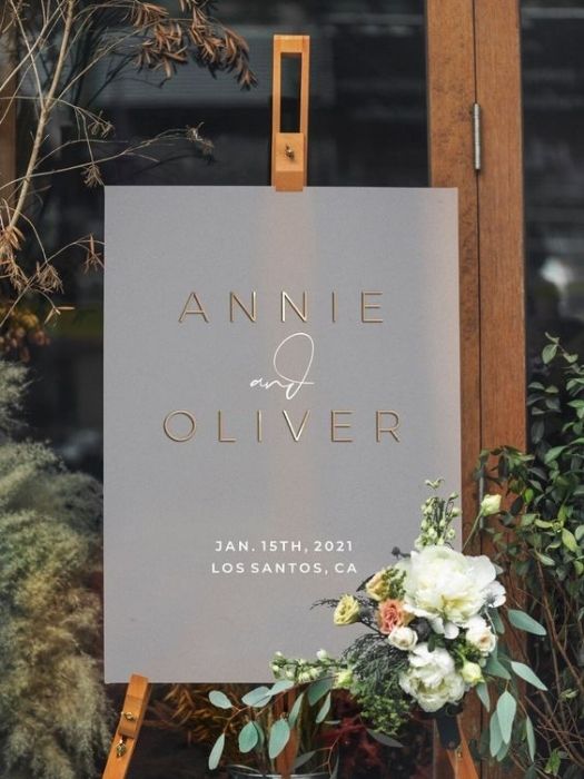 Top 42 Best Minimalist Wedding Decor To Celebrate Your Day 59 Frosted Acrylic For Minimalist Wedding Decor Sign