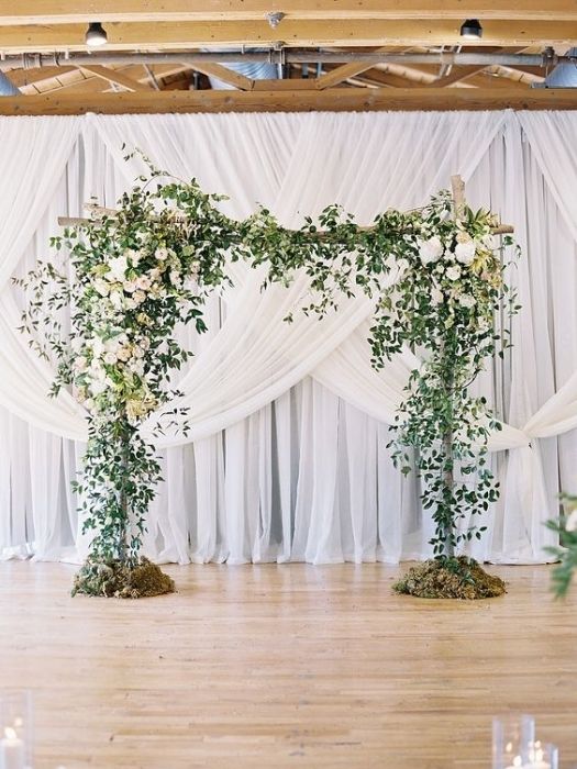 Top 42 Best Minimalist Wedding Decor To Celebrate Your Day 62 A Focal Backdrop Minimalist Wedding Theme