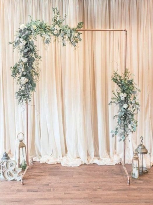 Top 42 Best Minimalist Wedding Decor To Celebrate Your Day 68 Copper Arch For Minimalist Wedding Decor