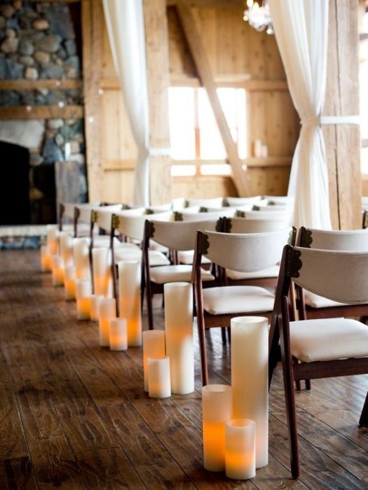 Top 42 Best Minimalist Wedding Decor To Celebrate Your Day 70 Pillar Candle Aisle Markers For Minimal Wedding Theme