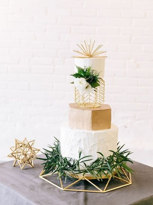 Top 42 Best Minimalist Wedding Decor To Celebrate Your Day 90 Minimalist Wedding Decor Geometric Cake Ideas