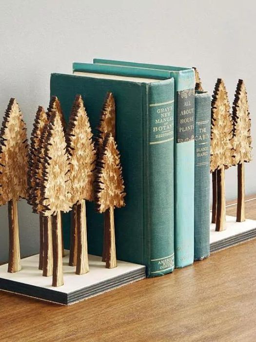 30 Perfect Engagement Gifts For Gay Couples For Well-Prepared 18 Majestic Forest Bookends