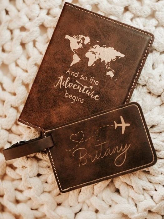 40 Best Engagement Party Gifts From Parents For Any Couples 38 Engagement Party Gifts From Parents - Personalized Luggage Tags