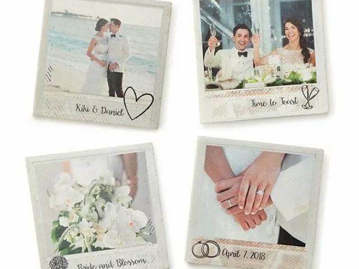 40 Best Engagement Party Gifts From Parents For Any Couples 14 Engagement Party Gifts From Parents - Tumbled Stone Coasters