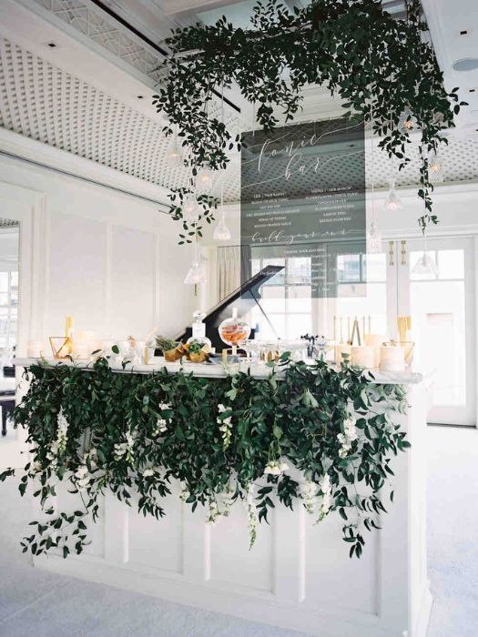 35 Perfect Wedding Cocktail Table Decor You Can Afford 8 Monogrammed Wedding Cocktail Table Decor
