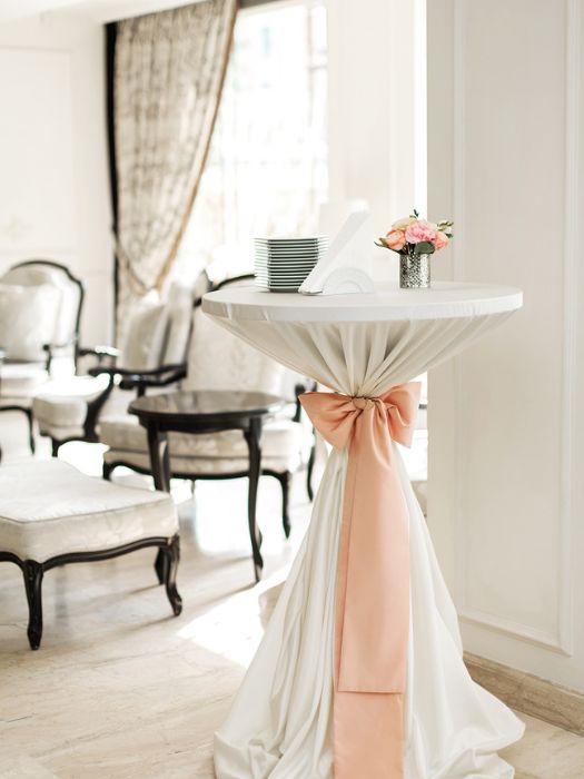 35 Perfect Wedding Cocktail Table Decor You Can Afford 11 Wedding Cocktail Table Decor With A Great Tablecloth