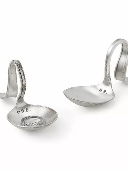 The 40 Awesome Engagement Gifts For Friends You Should Know 18 Vintage Spoon Wedding Ring Dishes