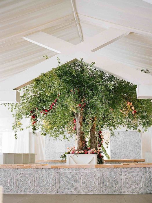 35 Perfect Wedding Cocktail Table Decor You Can Afford 14 Indoor Tree Within Wedding Cocktail Table Decor