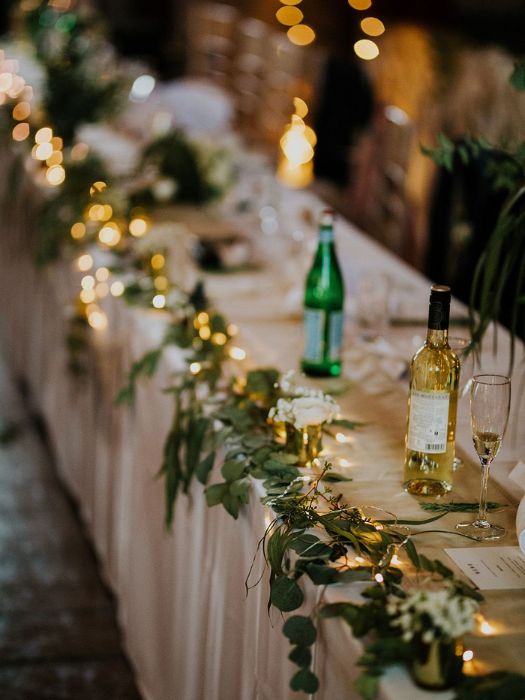 35 Perfect Wedding Cocktail Table Decor You Can Afford 16 Fairy Lights And Greenery With Wedding Cocktail Table Decor