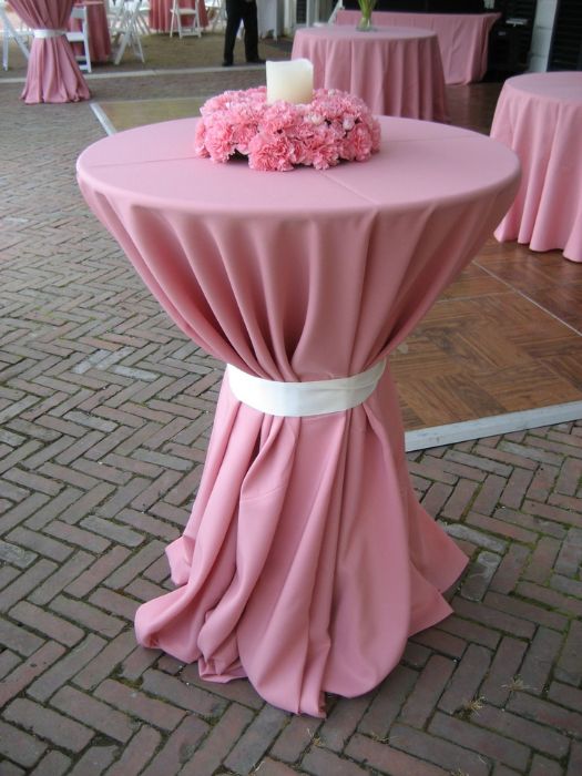 35 Perfect Wedding Cocktail Table Decor You Can Afford 21 Wedding Cocktail Table Decor With Linens and Centerpieces