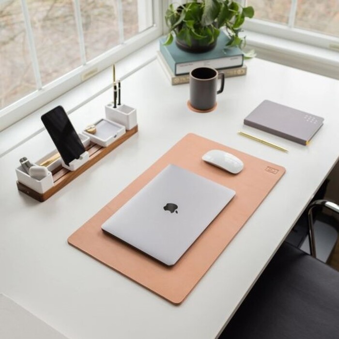40 Best Wedding Gift For Coworker Ideas To Make Them Happy 36 Personalized Leather Desk Pad For Coworker Wedding Gift Ideas