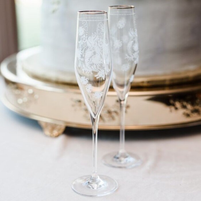 40 Best Wedding Gift For Coworker Ideas To Make Them Happy 53 Floral Flutes Wedding Gift For A Coworker