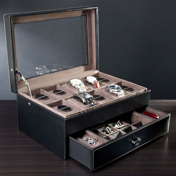 37 Greatest Wedding Gifts For Groom From Bride They'll Love 7 Leather Box For Watch Gifts For Groom From Bride