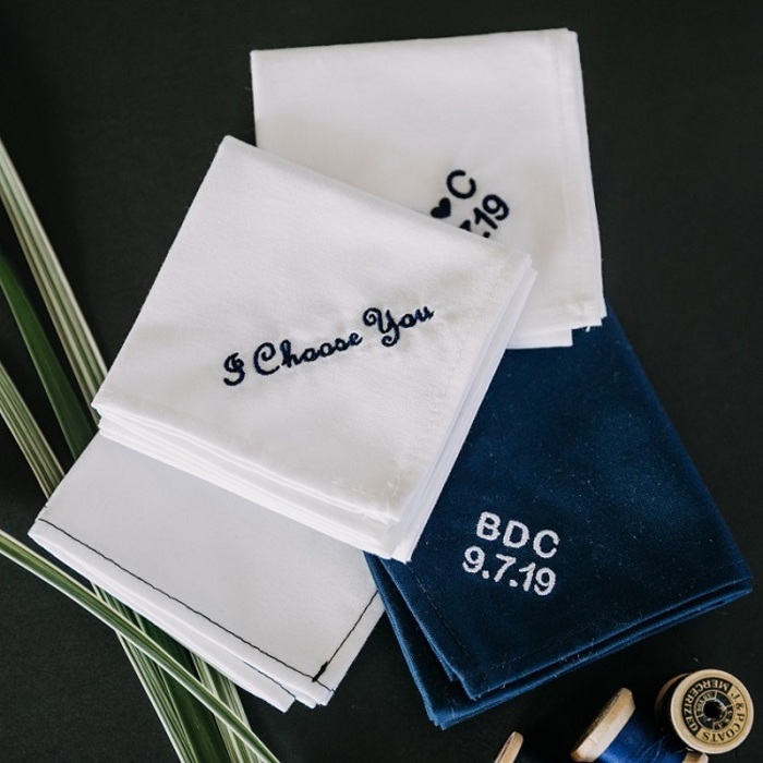 37 Greatest Wedding Gifts For Groom From Bride They'll Love 25 Custom Handkerchief Gifts For Groom From Bride On Wedding Day