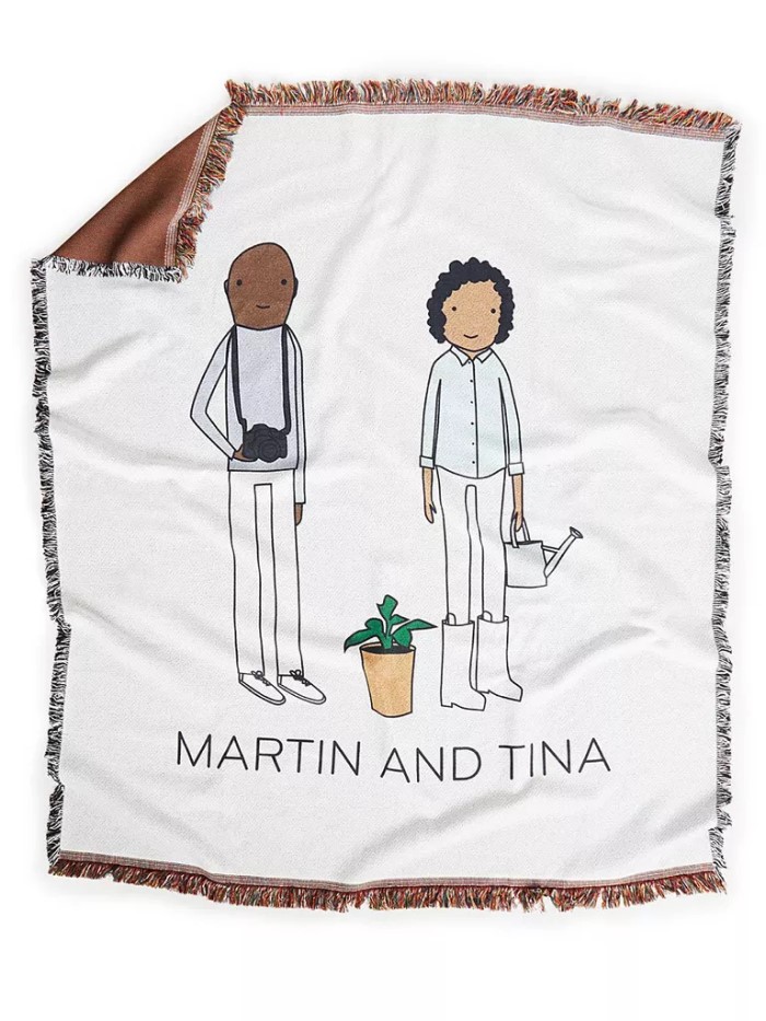 40 Best Engagement Party Gifts From Parents For Any Couples 34 Engagement Party Gifts From Parents - Illustrated Throw Blanket