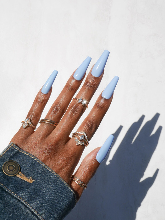 Wedding Nails For Bride: 35 Of The Best Ideas In 2022 60 Baby Blues For Beach wedding nails for bride
