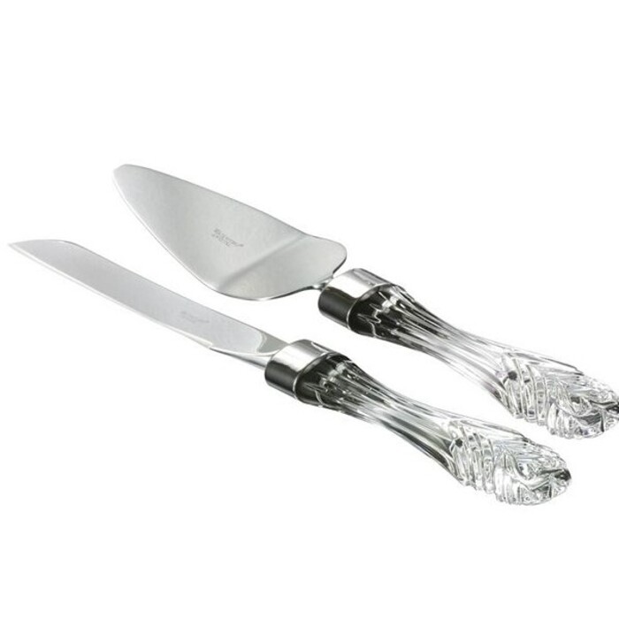 30 Extraordinary Wedding Cake Cutting Set Ideas In 2022 3 Crystal and Stainless Steel Cake Knife and Server