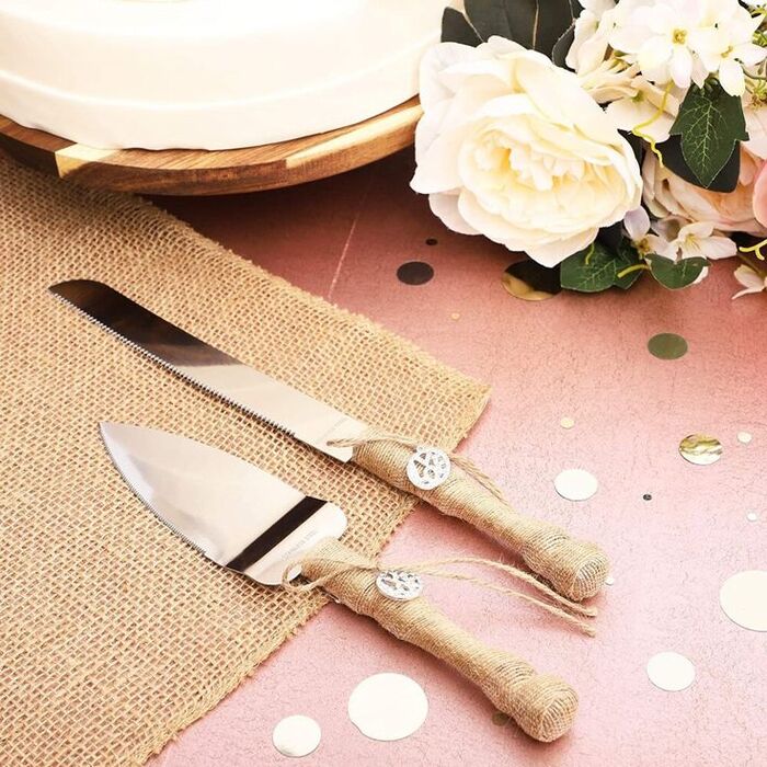 30 Extraordinary Wedding Cake Cutting Set Ideas In 2022 10 2 Piece Rustic Serving Set